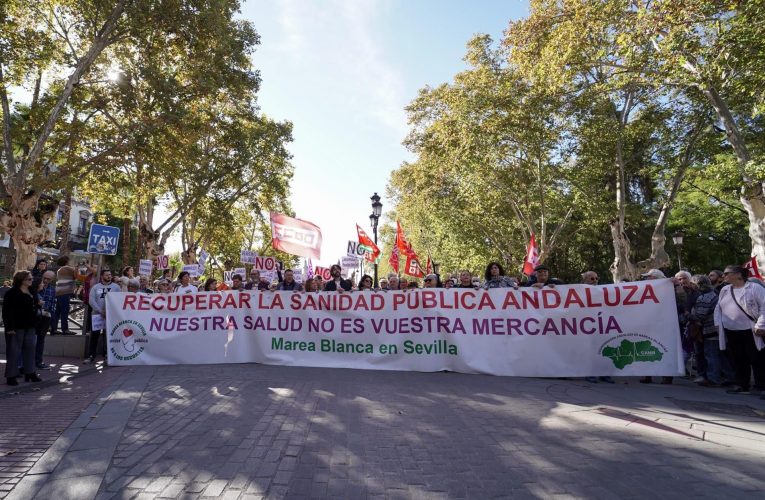 Manifestaciones en Andalucía en contra la privatización de la sanidad