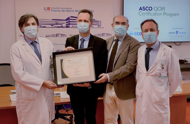 Madrid.- El Puerta de Hierro recibe certificación internacional por su excelencia en la atención a pacientes oncológicos